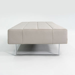 2013 Quadra Bench by Pierluigi Cerri and Alessandro Colombo for Poltrona Frau in Steel and Leather 4x Available