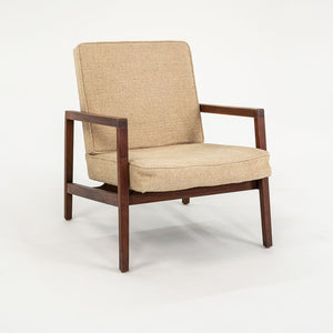 1960s Lewis Butler for Knoll 655 Arm Chair in Walnut with Tan Fabric