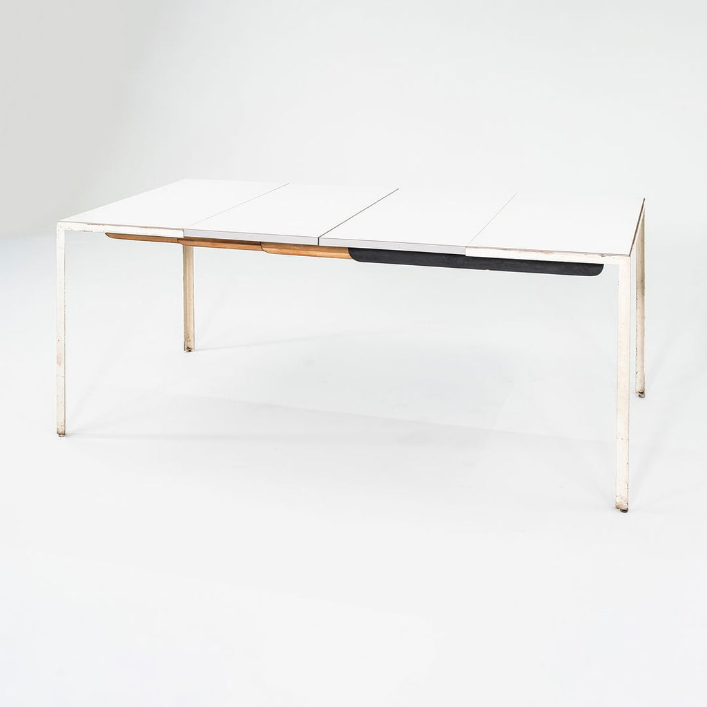 C. 1955 George Nelson for Herman Miller Extension Dining Table with White Laminate Top Model 5757