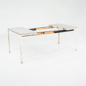 C. 1955 George Nelson for Herman Miller Extension Dining Table with White Laminate Top Model 5757