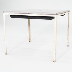 C. 1955 George Nelson for Herman Miller Extension Dining Table with White Laminate Top Model 5757