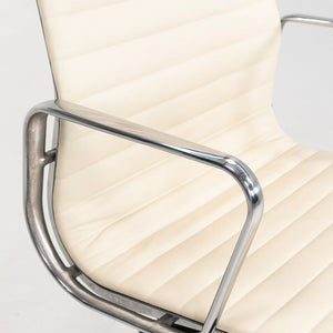 2014 Aluminum Group Executive Desk Chair by Charles and Ray Eames for Herman Miller in Ivory Leather 12+ Available