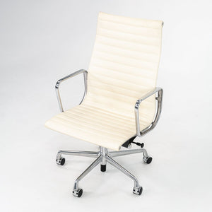 2014 Aluminum Group Executive Desk Chair by Charles and Ray Eames for Herman Miller in Ivory Leather 12+ Available