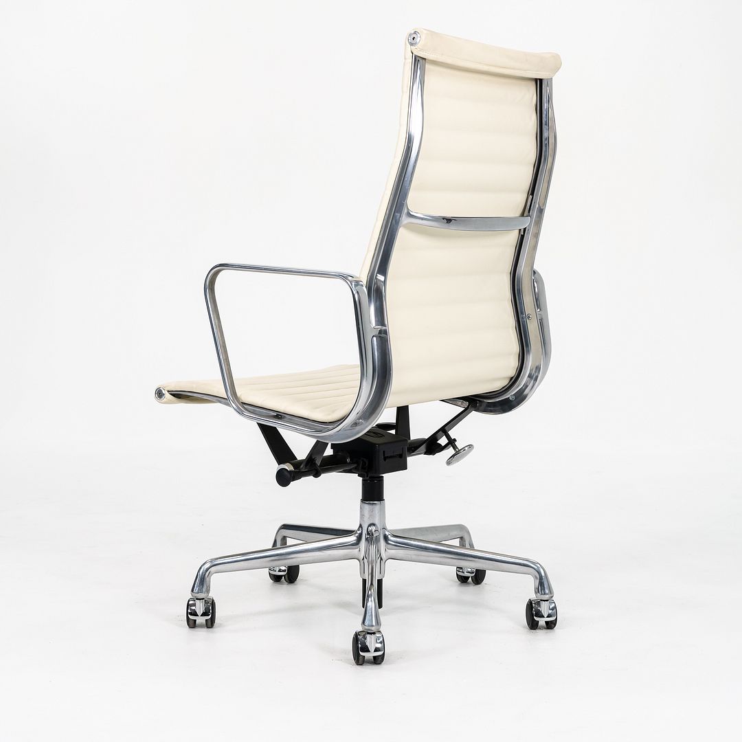 2014 Aluminum Group Executive Desk Chair by Charles and Ray Eames for Herman Miller in Ivory Leather 12+ Available