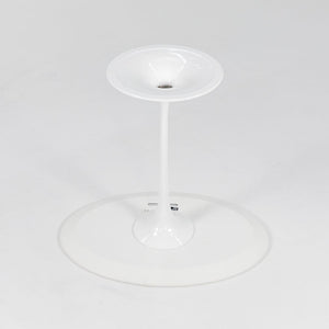 2021 Knoll Saarinen Oval Pedestal Side Table, 160TR by Eero Saarinen for Knoll in White Laminate