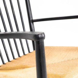 Hans Wegner J16 Rocking Chair by Hans Wegner for FDB Denmark in Ebonized Oak