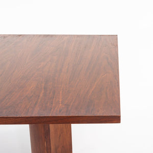 1960s Walnut Dining Table Attributed to Jack Cartwright for Founders with Leaves, 72-112 in