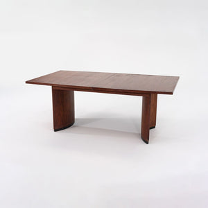 1960s Walnut Dining Table Attributed to Jack Cartwright for Founders with Leaves, 72-112 in