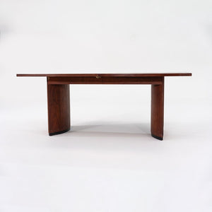 1960s Walnut Dining Table Attributed to Jack Cartwright for Founders with Leaves, 72-112 in