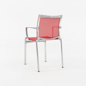 2000s Alberto Meda for Alias Big Frame 44 l 440a Stacking Chairs in Red Mesh 20x Available