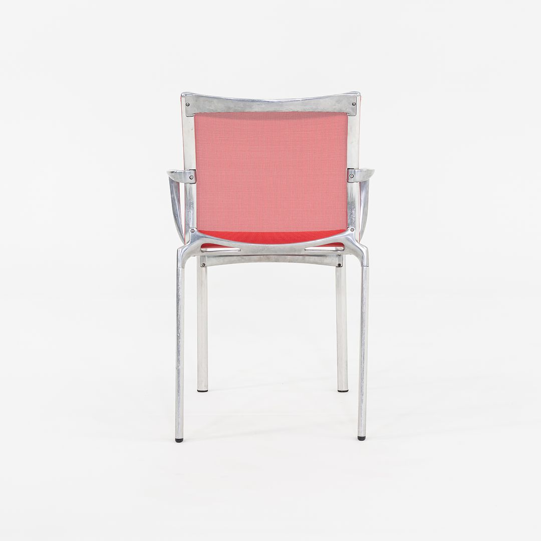 2000s Alberto Meda for Alias Big Frame 44 l 440a Stacking Chairs in Red Mesh 20x Available