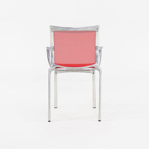 2000s Alberto Meda for Alias Big Frame 44 l 440a Stacking Chairs in Red Mesh 20x Available