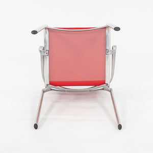 2000s Alberto Meda for Alias Big Frame 44 l 440a Stacking Chairs in Red Mesh 20x Available