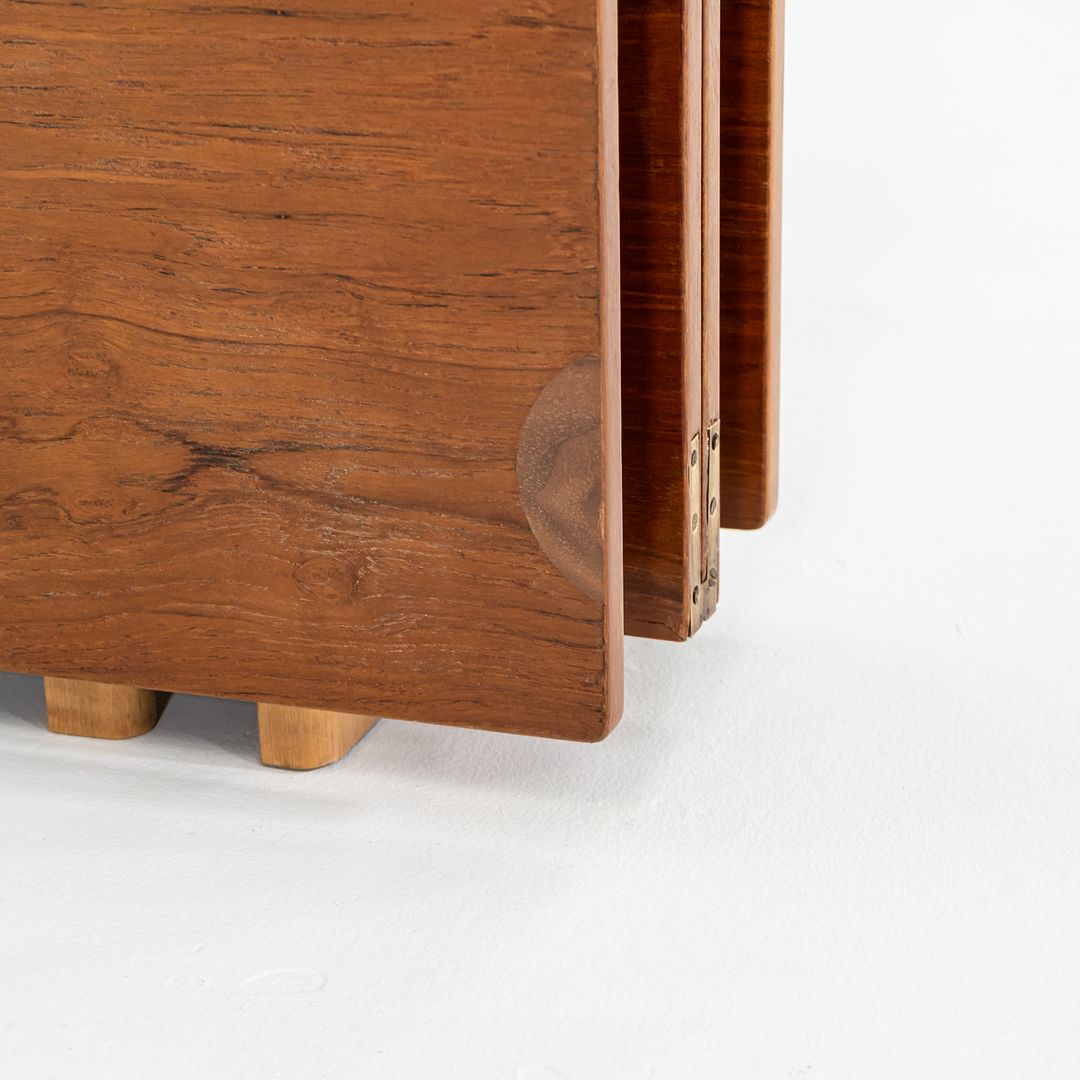 1950s Maria Flap Folding Dining Table By Bruno Mathsson For Firma Karl Mathsson in Teak and Birch