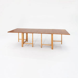 1950s Maria Flap Folding Dining Table By Bruno Mathsson For Firma Karl Mathsson in Teak and Birch