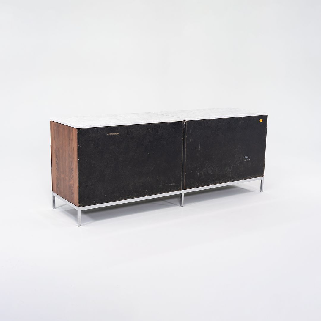 1960s Six-Drawer Rosewood Dresser Cabinet by Florence Knoll for Knoll in Brazilian Rosewood and Marble