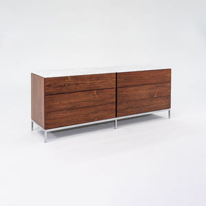 1960s Six-Drawer Rosewood Dresser Cabinet by Florence Knoll for Knoll in Brazilian Rosewood and Marble