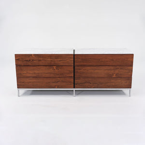 1960s Six-Drawer Rosewood Dresser Cabinet by Florence Knoll for Knoll in Brazilian Rosewood and Marble