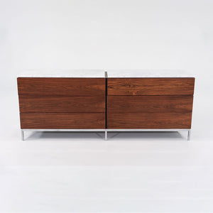 1950s Six-Drawer Rosewood Dresser Cabinet by Florence Knoll for Knoll in Brazilian Rosewood and White Marble