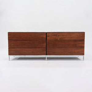 1950s Six-Drawer Rosewood Dresser Cabinet by Florence Knoll for Knoll in Brazilian Rosewood and White Marble