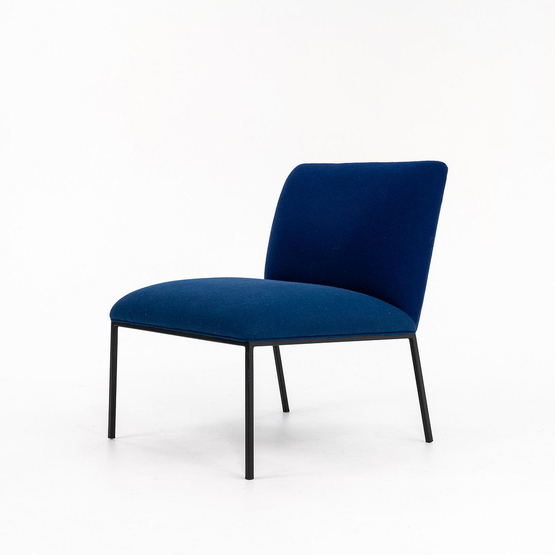 2018 Tondo Lounge Chair by Stefan Borselius for Fogia in Blue Fabric 4x Available