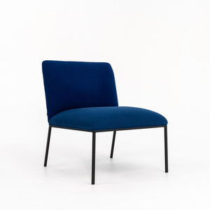 2018 Tondo Lounge Chair by Stefan Borselius for Fogia in Blue Fabric 4x Available