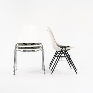 2019 Eames Modernica Stacking Side / Dining Chairs in White Fiberglass 17x Available