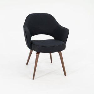 2018 Saarinen Executive Chair with Arms, 71A by Eero Saarinen for Knoll in Oak with Fabric Upholstery