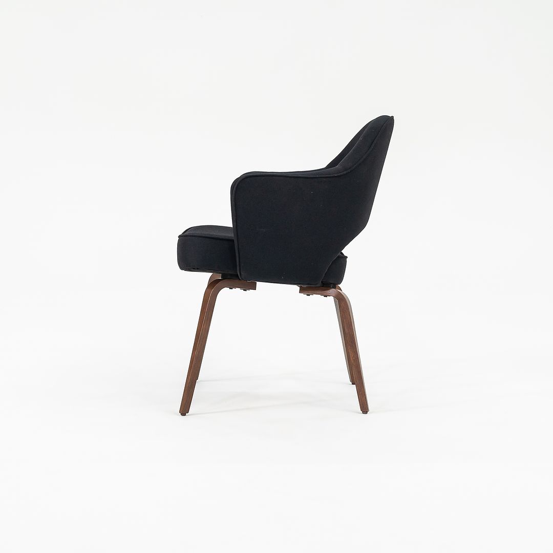 2018 Saarinen Executive Chair with Arms, 71A by Eero Saarinen for Knoll in Oak with Fabric Upholstery