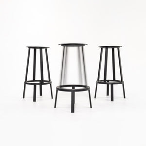 2010s Hay Revolver Bar Stools by Leon Ransmeier in Black 6x Available