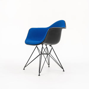 2016 DAR 'Eiffel' Arm Chair by Ray and Charles Eames for Herman Miller in Blue Fabric and Black Fiberglass 3x Available