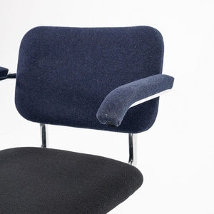 2018 Cesca Chair 50A by Marcel Breuer for Knoll in Blue and Black Fabric 12+ Available