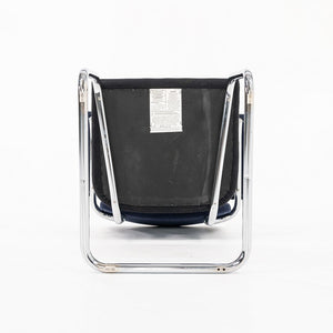 2018 Cesca Chair 50A by Marcel Breuer for Knoll in Blue and Black Fabric 12+ Available