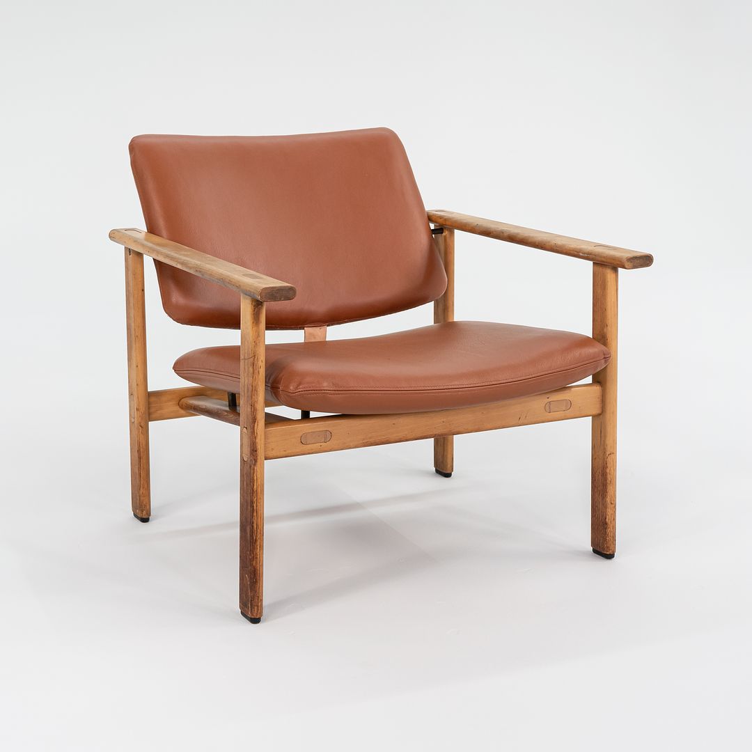 1966 Rare Series 4700 Chair by Arne Jacobsen for Fritz Hansen in New Cognac Leather