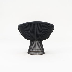 1960s Platner Lounge Chairs No. 1715L by Warren Platner for Knoll in Bronzed Steel with New Divina Melange Upholstery