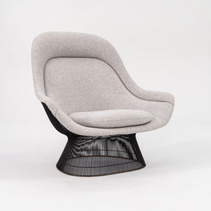 1960s Platner Easy Chair and Ottoman, Models 1705L and 1709Y by Warren Platner for Knoll in New Divine Melange Fabric