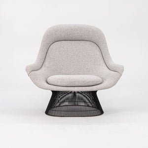 1960s Platner Easy Chair and Ottoman, Models 1705L and 1709Y by Warren Platner for Knoll in New Divine Melange Fabric