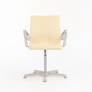 2008 Oxford Chair, Model 3291W by Arne Jacobsen for Fritz Hansen in Ivory Leather 6x Available