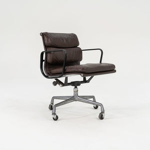 SOLD 1982 Eames Soft Pad Management Chair, EA418 by Ray and Charles Eames for Herman Miller in Brown Leather 2x Available