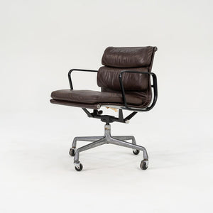 SOLD 1982 Eames Soft Pad Management Chair, EA418 by Ray and Charles Eames for Herman Miller in Brown Leather 2x Available