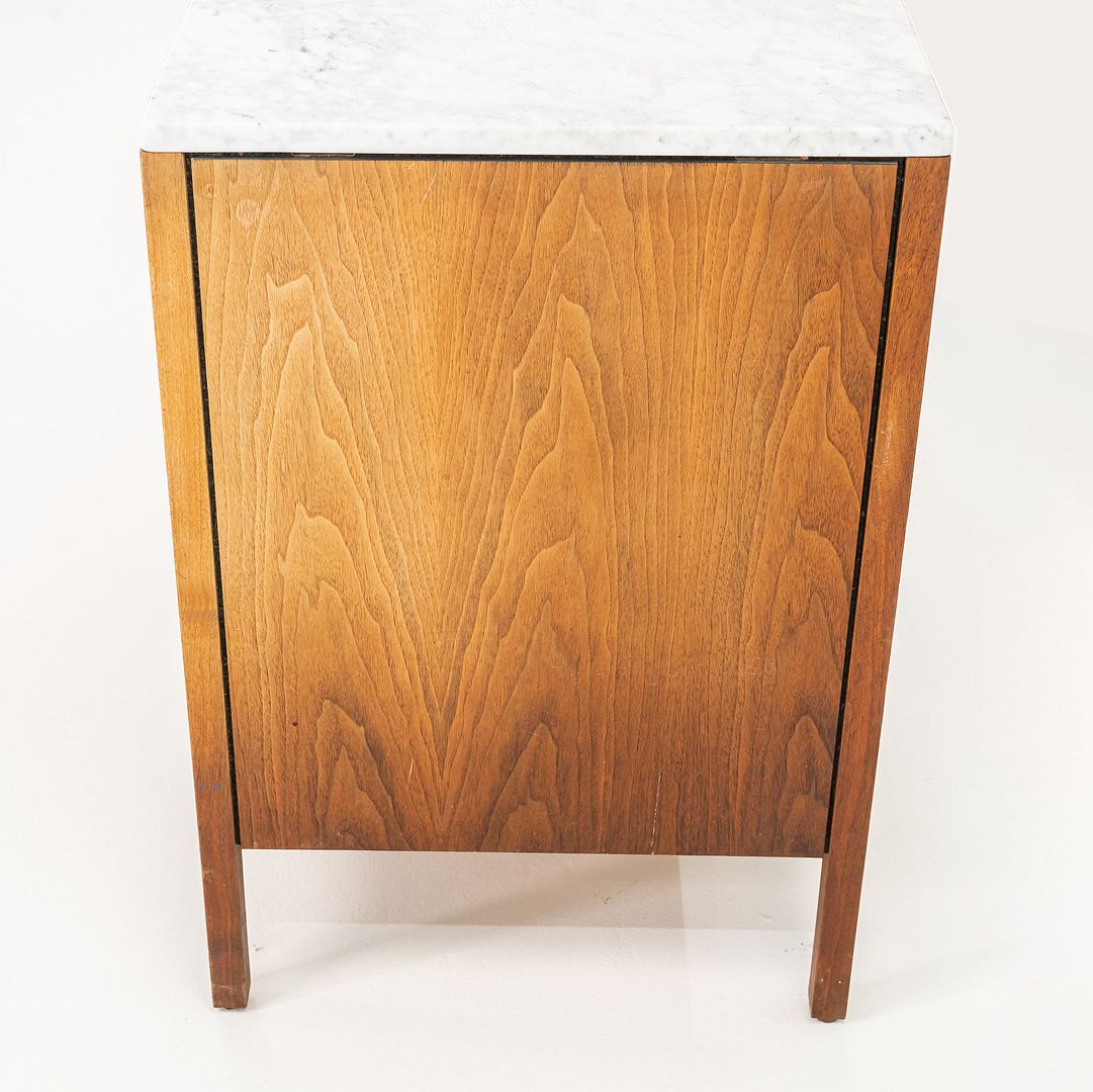 1960s Florence Knoll 3-Drawer Dresser Cabinet in Walnut with Marble Top 2x Available