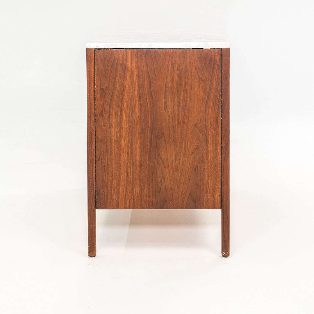 1960s Florence Knoll 3-Drawer Dresser Cabinet in Walnut with Marble Top 2x Available