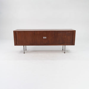 1959 RY-25 Tambour Credenza Cabinet by Hans J Wegner for RY Mobler in Teak and Steel