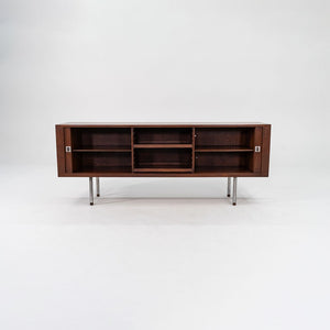 1959 RY-25 Tambour Credenza Cabinet by Hans J Wegner for RY Mobler in Teak and Steel