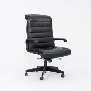 C. 2006 Richard Sapper for Knoll Executive Desk Chair in Black Leather 2x Available