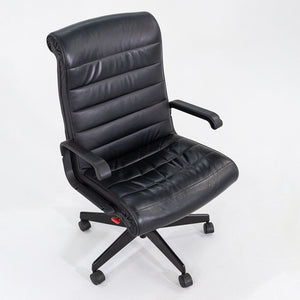 C. 2006 Richard Sapper for Knoll Executive Desk Chair in Black Leather 2x Available