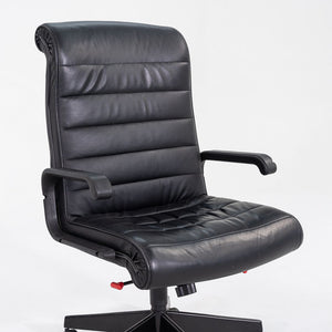 C. 2006 Richard Sapper for Knoll Executive Desk Chair in Black Leather 2x Available