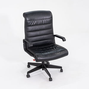 C. 2006 Richard Sapper for Knoll Executive Desk Chair in Black Leather 2x Available