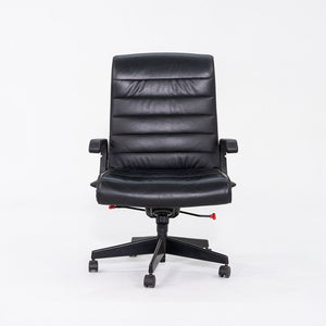 C. 2006 Richard Sapper for Knoll Executive Desk Chair in Black Leather 2x Available