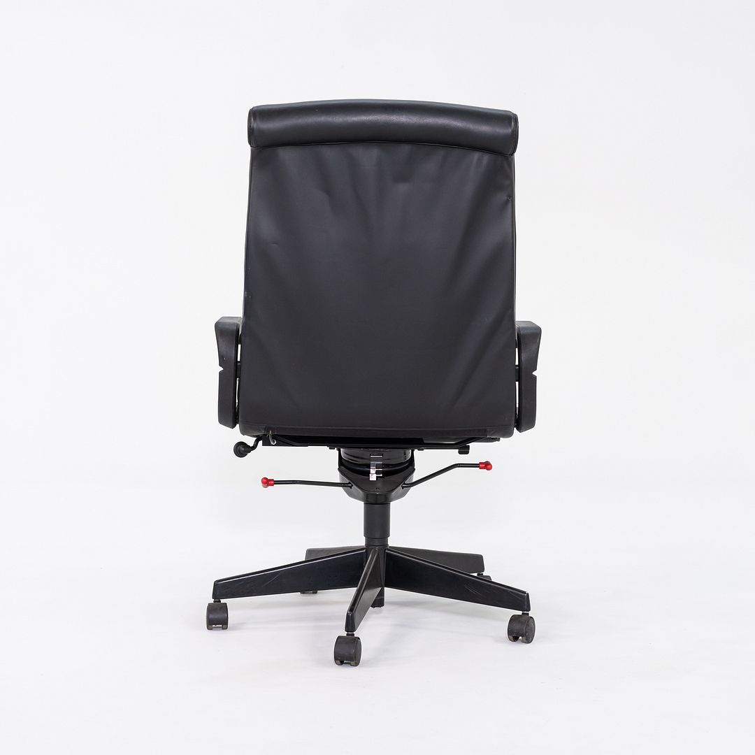 C. 2006 Richard Sapper for Knoll Executive Desk Chair in Black Leather 2x Available